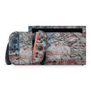 Aged and Wrinkled American Flag // Premium Vinyl Wrap Skin Kit Compatible with the Nintendo Switch 2