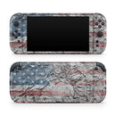 Aged and Wrinkled American Flag // Premium Vinyl Wrap Skin Kit Compatible with the Nintendo Switch 2
