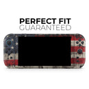 American Distressed Flag Panel // Premium Vinyl Wrap Skin Kit Compatible with the Nintendo Switch 2