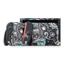 Aztec Elephant Blue Accented Modern Illustration // Premium Vinyl Wrap Skin Kit Compatible with the Nintendo Switch 2