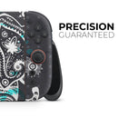Aztec Elephant Blue Accented Modern Illustration // Premium Vinyl Wrap Skin Kit Compatible with the Nintendo Switch 2