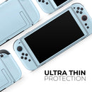 Baby Blue Pastel Color // Premium Vinyl Wrap Skin Kit Compatible with the Nintendo Switch 2
