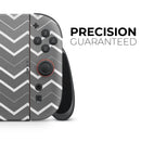 Black Gradient Layered Chevron // Premium Vinyl Wrap Skin Kit Compatible with the Nintendo Switch 2