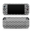 Black Gradient Layered Chevron // Premium Vinyl Wrap Skin Kit Compatible with the Nintendo Switch 2