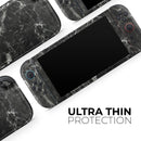 Black Scratched Marble // Premium Vinyl Wrap Skin Kit Compatible with the Nintendo Switch 2
