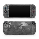 Black & Silver Marble Swirl V7 // Premium Vinyl Wrap Skin Kit Compatible with the Nintendo Switch 2