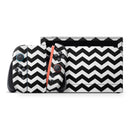Black & White Chevron Pattern V2 // Premium Vinyl Wrap Skin Kit Compatible with the Nintendo Switch 2