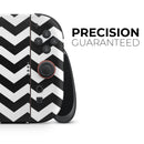 Black & White Chevron Pattern V2 // Premium Vinyl Wrap Skin Kit Compatible with the Nintendo Switch 2