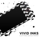 Black & White Chevron Pattern V2 // Premium Vinyl Wrap Skin Kit Compatible with the Nintendo Switch 2