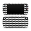 Black & White Chevron Pattern V2 // Premium Vinyl Wrap Skin Kit Compatible with the Nintendo Switch 2