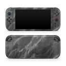 Black and Chalky White Marble // Premium Vinyl Wrap Skin Kit Compatible with the Nintendo Switch 2