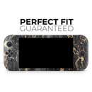 Black and Gold Marble Surface // Premium Vinyl Wrap Skin Kit Compatible with the Nintendo Switch 2
