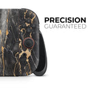 Black and Gold Marble Surface // Premium Vinyl Wrap Skin Kit Compatible with the Nintendo Switch 2