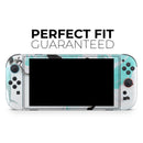 Black and Teal Textured Marble // Premium Vinyl Wrap Skin Kit Compatible with the Nintendo Switch 2