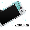 Black and Teal Textured Marble // Premium Vinyl Wrap Skin Kit Compatible with the Nintendo Switch 2