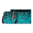 Black and Turquoise Unfocused Sparkle Print // Premium Vinyl Wrap Skin Kit Compatible with the Nintendo Switch 2