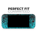 Black and Turquoise Unfocused Sparkle Print // Premium Vinyl Wrap Skin Kit Compatible with the Nintendo Switch 2