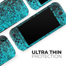 Black and Turquoise Unfocused Sparkle Print // Premium Vinyl Wrap Skin Kit Compatible with the Nintendo Switch 2