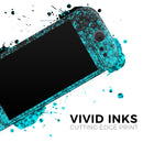 Black and Turquoise Unfocused Sparkle Print // Premium Vinyl Wrap Skin Kit Compatible with the Nintendo Switch 2