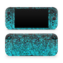 Black and Turquoise Unfocused Sparkle Print // Premium Vinyl Wrap Skin Kit Compatible with the Nintendo Switch 2