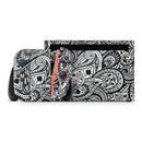 Black and White Aztec Paisley // Premium Vinyl Wrap Skin Kit Compatible with the Nintendo Switch 2