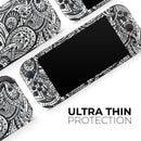 Black and White Aztec Paisley // Premium Vinyl Wrap Skin Kit Compatible with the Nintendo Switch 2