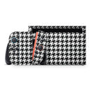 Black and White Houndstooth Pattern // Premium Vinyl Wrap Skin Kit Compatible with the Nintendo Switch 2