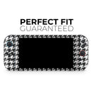 Black and White Houndstooth Pattern // Premium Vinyl Wrap Skin Kit Compatible with the Nintendo Switch 2