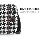 Black and White Houndstooth Pattern // Premium Vinyl Wrap Skin Kit Compatible with the Nintendo Switch 2