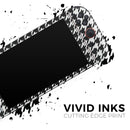 Black and White Houndstooth Pattern // Premium Vinyl Wrap Skin Kit Compatible with the Nintendo Switch 2