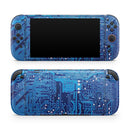 Blue Circuit Board V1 // Premium Vinyl Wrap Skin Kit Compatible with the Nintendo Switch 2