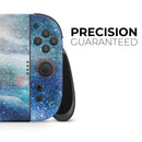 Blue & Gold Glowing Star-Wave // Premium Vinyl Wrap Skin Kit Compatible with the Nintendo Switch 2