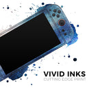 Blue & Gold Glowing Star-Wave // Premium Vinyl Wrap Skin Kit Compatible with the Nintendo Switch 2