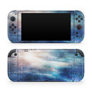 Blue & Gold Glowing Star-Wave // Premium Vinyl Wrap Skin Kit Compatible with the Nintendo Switch 2