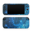 Blue Hue Nebula // Premium Vinyl Wrap Skin Kit Compatible with the Nintendo Switch 2