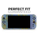 Blue Metal with Gold Rust // Premium Vinyl Wrap Skin Kit Compatible with the Nintendo Switch 2