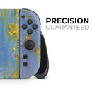 Blue Metal with Gold Rust // Premium Vinyl Wrap Skin Kit Compatible with the Nintendo Switch 2