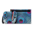 Blue Peacock // Premium Vinyl Wrap Skin Kit Compatible with the Nintendo Switch 2