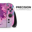 Blue & Pink Acrylic Abstract Paint // Premium Vinyl Wrap Skin Kit Compatible with the Nintendo Switch 2