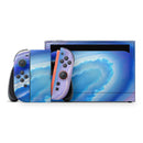 Blue & Purple Hue Agate // Premium Vinyl Wrap Skin Kit Compatible with the Nintendo Switch 2