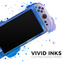Blue & Purple Hue Agate // Premium Vinyl Wrap Skin Kit Compatible with the Nintendo Switch 2