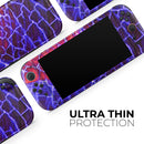 Blue Red Dragon Vein Agate // Premium Vinyl Wrap Skin Kit Compatible with the Nintendo Switch 2
