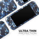 Blue Vector Camo // Premium Vinyl Wrap Skin Kit Compatible with the Nintendo Switch 2