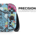Blue and Black Branches with Abstract Big Eyed Owls // Premium Vinyl Wrap Skin Kit Compatible with the Nintendo Switch 2