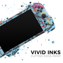Blue and Black Branches with Abstract Big Eyed Owls // Premium Vinyl Wrap Skin Kit Compatible with the Nintendo Switch 2