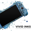 Blue and Green Tye-Dyed Wood // Premium Vinyl Wrap Skin Kit Compatible with the Nintendo Switch 2