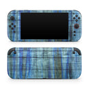 Blue and Green Tye-Dyed Wood // Premium Vinyl Wrap Skin Kit Compatible with the Nintendo Switch 2