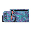 Blue and Purple Watercolor Zebra Pattern // Premium Vinyl Wrap Skin Kit Compatible with the Nintendo Switch 2
