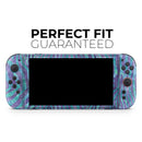 Blue and Purple Watercolor Zebra Pattern // Premium Vinyl Wrap Skin Kit Compatible with the Nintendo Switch 2
