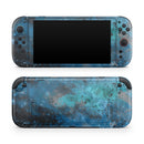 Blue and Teal Painted Universe // Premium Vinyl Wrap Skin Kit Compatible with the Nintendo Switch 2